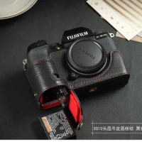 Portable Fujifilm X-S10 Case Genuine Leather Camera case For Fuji X-S10 Camera Bag Half Cover Case High quality