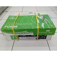 Kertas Continuous Form PAPERLINE 2 Ply B2 Warna Kertas Komputer CF B2 W