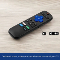 New TV Remote Control Compatible for TCL Roku Smart LCD TV Hisense Television Lightweight for ONN ROKU TV Remote