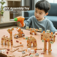 FITNESS CLUB 59/100/143Pcs Building Tools Children's Educational Simulation Maintenance Toolbox Plas