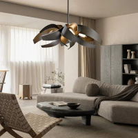 New LED Dimmable Postmodern Unique Creative Home Decor Luxury Ceiling Pendant Lights Lustre Indoor Lighting For Living Room