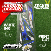 Striping Mio M3/Mio 125 Variasi Transparan Racing - Stiker Striping Mio M3 Mio 125 Custom Desain - S