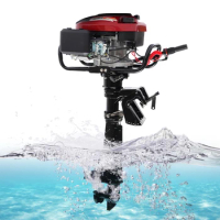 HANGKAI 196CC 4 Stroke 7 HP Outboard Motor Fishing Boat Engine with Air Cooling System