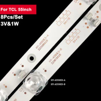 520mm 3V Backlight Led Tv Bar For TCL 55inch HY-A550E3-A/B 8Pcs/Set Led Light Strip Repair LED50K55A 320588928 50A55DW