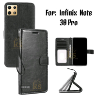 Flip Case Untuk Infinix Note 30 Pro Flip Case Kulit - Casing Dompet Case Wallet Leather Flip Case Pr