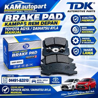 Kampas rem depan - brake pad - Agya Ayla manual 2012 on - 04491-BZ010