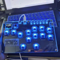 Haute42 Gamerfinger Hitbox Fighting Game Mini KeyBoard Arcade Stick Controller For PS5 Switch Hitbox Control Custom Keypad