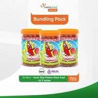 So Nice Sosis Siap Makan Rasa Sapi Toples 25 Pcs x 20 gr - Isi 3 toples