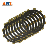 AHL Motorcycle Clutch Friction Plates Kit Set for YAMAHA YZF R6 YZF-R6 (2003) Bakelite Clutch Lining 8PCS #CP-0004