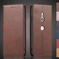 Magnetic attraction Leather Case for Sony Xperia XZ3 / XZ3 Dual Holster Flip Cover Case Wallet Phone Bags Fundas Coque