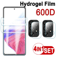 4in 1 Screen Protectors For Samsung Galaxy A53 A52 A52s A51 5G UW 4G A 52s 53 52 s 51 5 4 G Camera Lens Hydrogel Protective Film