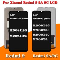 100% Test For Xiaomi Redmi 9A LCD M2006C3LG Display Screen With Frame Touch Screen Assembly For Redmi9A 9C 9 LCD Display Screen