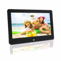 10 inch motion sensor body induction digital album play picture video music calendar support SD and USB digital photo frame