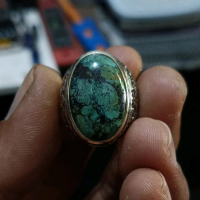 batu pirus hubei hijau lawasan dim 20*13*7 ring size 8,5