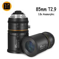GREAT JOY 85mm T2.9 1.8x Full-Frame Anamorphic Lens For PL/EF, E, RF, L, MFT M43 Mount Camera