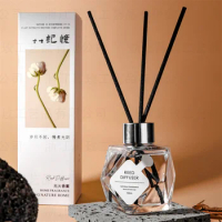 100ml Aroma Fragrance Reed Diffuser with Sticks, Natural Home Scent Diffuser for Bathroom, Office, Hotel Glass Aroma Diffuser