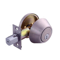 【加安牌】門鎖 輔助鎖 房門鎖 附鑰匙(60mm 卡巴鑰匙 銀色)