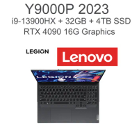 Top-end Lenovo Game Laptop PC Legion Y9000P 2023 i9 i7-13900HX 32 64GB Ram 4TB SSD RTX™ 4090Ti 16G 16 Inch 240Hz Refresh Rate