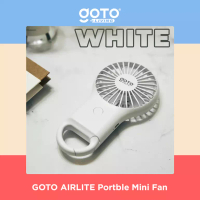 Goto Living Airlite Mini Fan Kipas Angin kecil Led USB Portable Baterai Cas