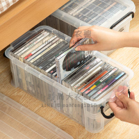 日本進口家用dvd碟片cd盒子光盤收納盒箱塑料專輯游戲碟儲存盒架【時尚大衣櫥】