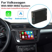 Wireless CarPlay Screen Upgrade Decoder Box Android Auto OEM MuItimedia Interface for VW Volkswagen MIB1/MIB2 Golf 7 Polo Tiguan