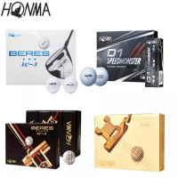 新款HONMA紅馬D1球高爾夫二層球彩色球雙層球遠距離golf三層球