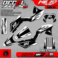 DECAL STICKER KLX-BF - DECAL KLX-BF PREMIUM FULL BODY MOTIF LIST SIMPLE RACING CUSTOM 04