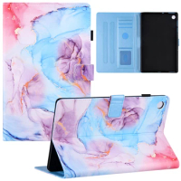 Stand Case For Lenovo Tab M10 Plus 10.3" PU Leather Cute Painted Tablet Funda For Lenovo Tab M10 FHD Plus Case TB-X606F X606X