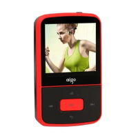New AIGO Mp3-107 Back Clip Style Bluetooth MP3 Player Mini Disk Running Sports Mp3 TF Card Music Player IPX4 Waterproof