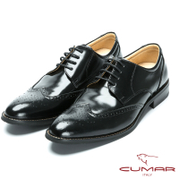 CUMAR 核心氣墊專利 - 英式牛津款皮鞋-黑