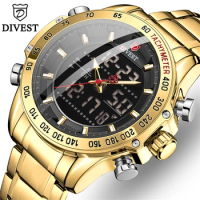 DIVEST Mens Watches Original Top Brand Luxury Fashion Waterproof Quartz Watch Men Military Male Clock Relogio Masculino