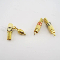 RCA ขั้วต่อตัวผู้ชุบทอง, ปลั๊กขั้วต่อตัวผู้, ขั้วต่อตัวผู้เสียง, ไม่มีรอยต่อ, THB15