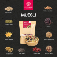 Muesli Fruit seed Nutriology 500 gr Sereal Sarapan Praktis Murah Premium Oatmeal almond cranberry Fo