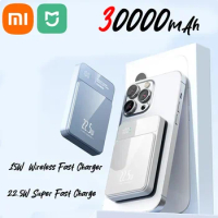 Xiaomi Mijia 30000mAh Magnetic Qi Wireless Charger Power Bank 22.5W Mini Powerbank For iPhone Samsung Huawei Fast Charging