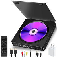 家用dvd播放機 便攜式1080P高清vcd影碟機 兒童電影光盤cd機 播放器 交換禮物全館免運