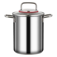 L 316 stainless steel asparagus pot induction cooker, pasta pot, noodles pot, deep soup pot, household gas stove, oil fryer
