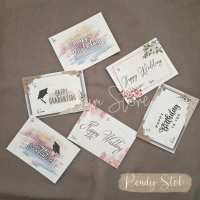 5pcs Kartu Ucapan | Birthday Card | Greeting Card | Wedding Card | Graduation Card