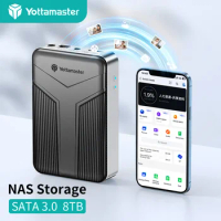 Yottamaster NAS 8TB 2.5" SATA SSD HDD Enclosure NAS Private Cloud Storage Family Network Storage with Auto Backup Global Access