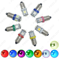 Car LED Light 6V/12V/24V E10 5050-5LED Light High Power Dashboard License Plate Light Car Light