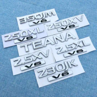 2.5XV 350JM 2.5XL 230JK 250XV V6 TEANA letter badge car stickers For Nissan Teana series displacemen