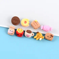 Slime Kit Resin Cute Kawaii Candy Biscuits Donut Charms Accessories DIY Filler Decoration for Fluffy Cloud Crunchy Slime Food