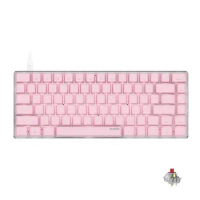AJAZZ Practical Office Keyboard High Sensitivity White Backlight Wired Keyboard for Office Mechanical Keyboard