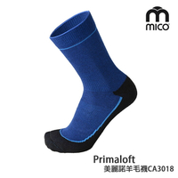 MICO Primaloft美麗諾羊毛襪CA3018 (S-XL) / 城市綠洲 (義大利、萊卡、襪子、彈性、保暖襪)