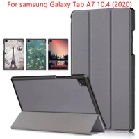 For Samsung Tab A7 Tablet PC 10.4 2020 Tablet Case Folding Leather Case for Samsung Tab A7 Tablet PC Case T500