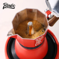 Bincoo Moka Pot 150ml - Ấm Pha Cà Phê Mini Đa Năng, Màu Đen, Xanh Lá, Bạc, Trắng