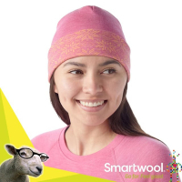 【SmartWool】NTS 250 控溫美麗諾羊毛 反摺羊毛帽.護耳保暖帽_SW956-P14 雪花粉橘