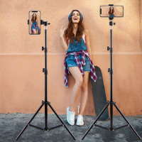 210cm Desktop Floor Tripod for Phone Camera Ring Light Metal Stand Reflector Photography Studio Vide