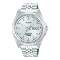 Jam Tangan Pria Alba AL4791X1 Men Automatic Silver Dial Stainless Steel Strap Silver