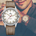TITONI 梅花錶 83019 S-ST-639 傳承系列 經典機械腕錶 白色面盤 39mm 不鏽鋼表殼 防反射藍寶石水晶玻璃