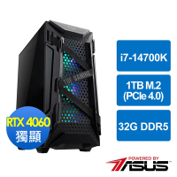 華碩Z790平台[魔霸鬥神]i7-14700K/32G/RTX 4060/1TB_M2